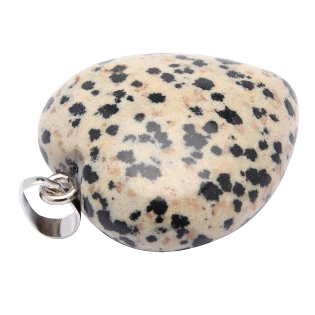 Natural Crystal Pendant Charm Heart Shape Pendant Fashion Jewelry Warm White