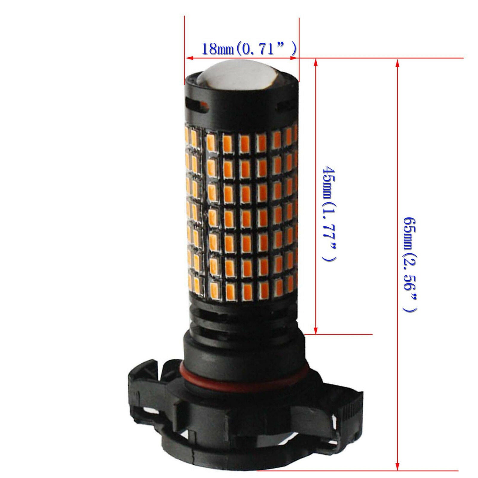 H16 5202 amber yellow  LED Daytime Running Light Bulbs For 2017-up Jeep Compass