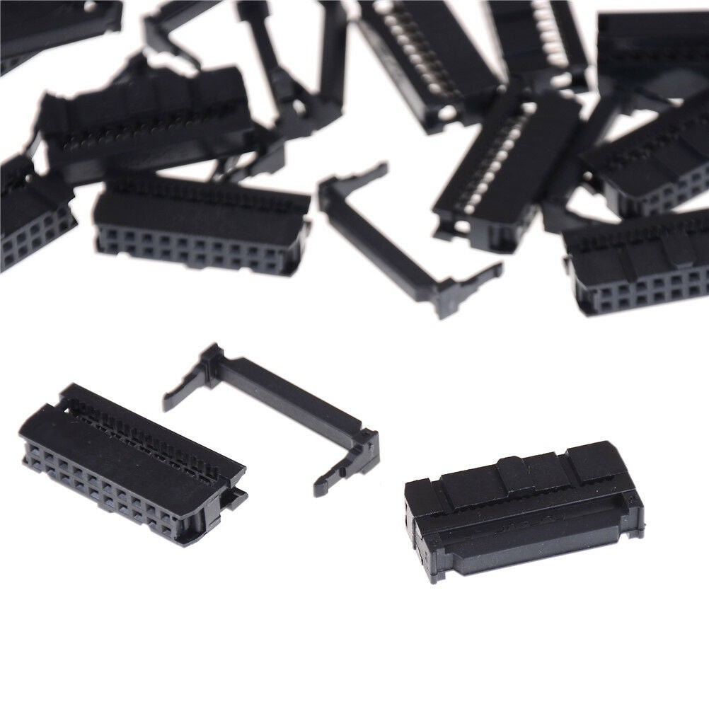 20x 2x10 2.54 Pitch IDC FC-20 Pin Female Wire Header Connector For Flat C.l8