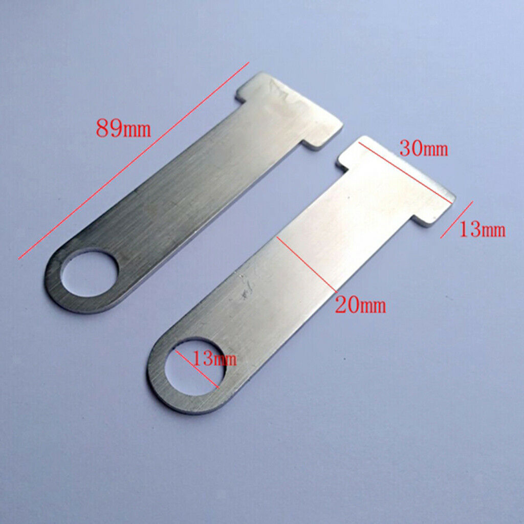 2 lot Motorbike Scooter Helmet T Bar Lock Extender for Quick Release Buckle