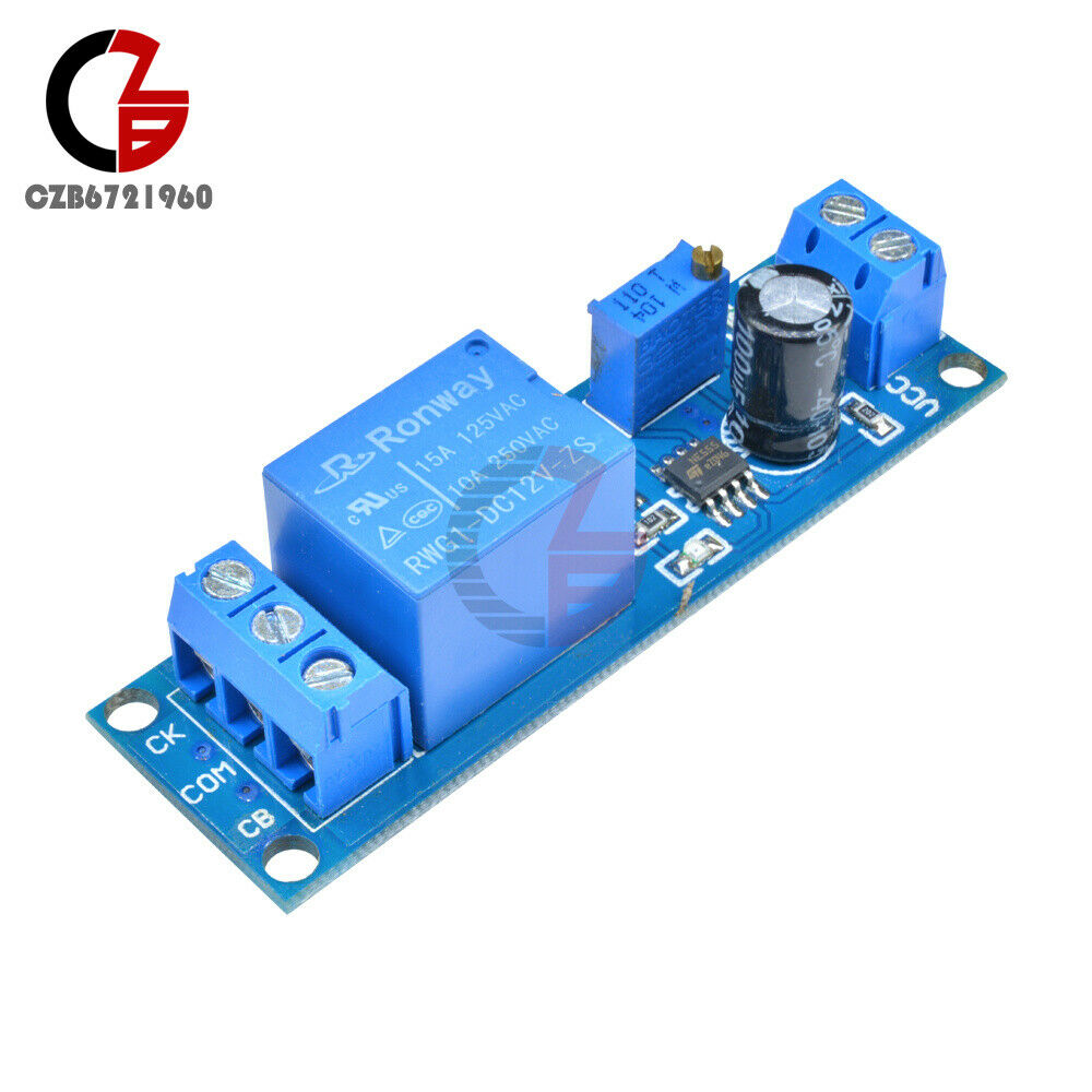 DC 12V NE555 Delay Relay Timer Trigger Switch Adjustable Module Oscillator 10A