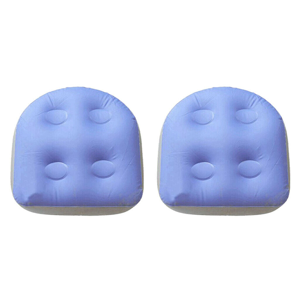 2x Anti-slip Outdoor Spa Booster Seat Soft Inflatable Hot Tub Cushion Pad