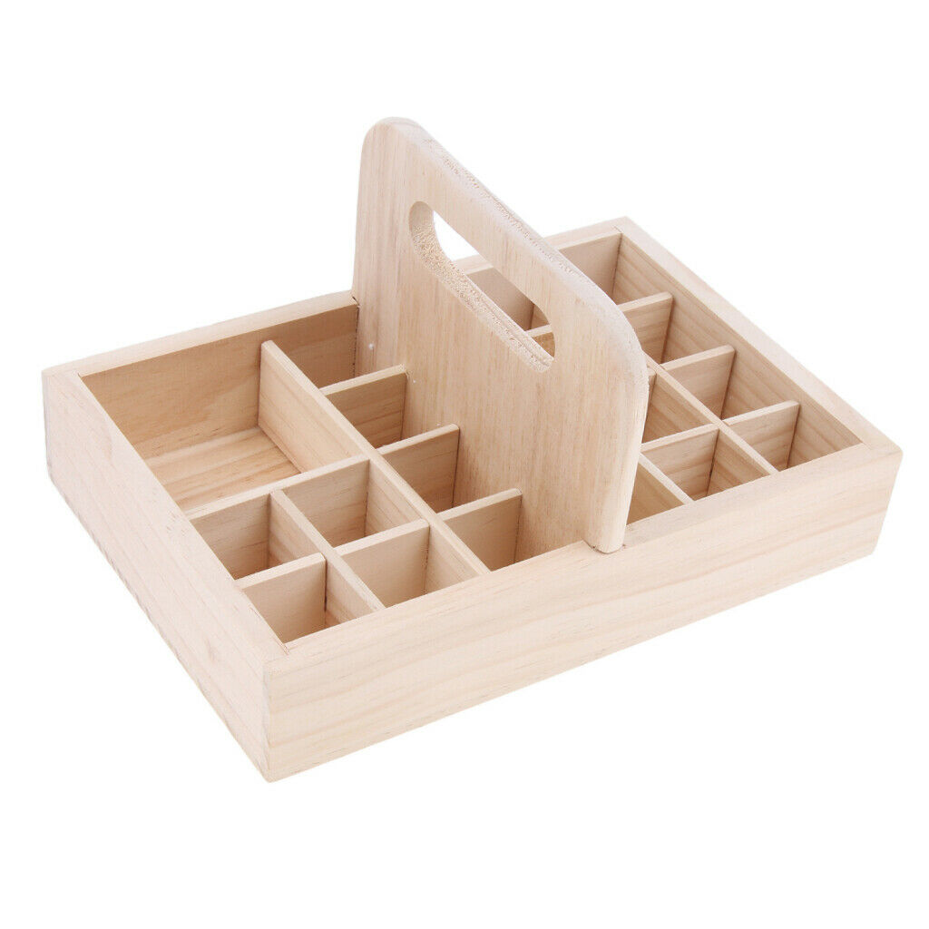 21Slot Wood Essential Oil Displaying Storage Organizer Rack Hold 15ml Bottle