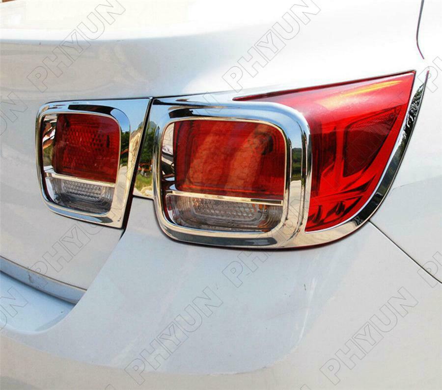 For Chevrolet Malibu 2013-2015 Rear Tail Light Cover ABS Chrome Frame Trim Cover