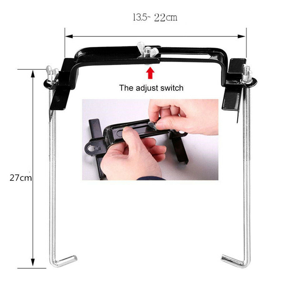 Auto Truck Storage Battery Holder Adjustable Stabilizer Metal Rack Bracket Stand