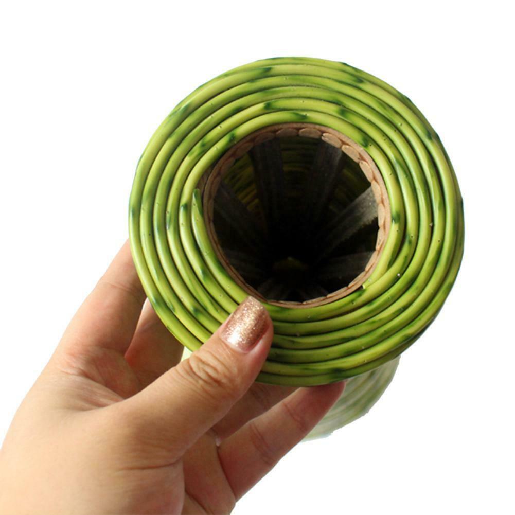 Handmade Simple Plastic Rattan Woven Flower Vase Home Office Desk Decor @