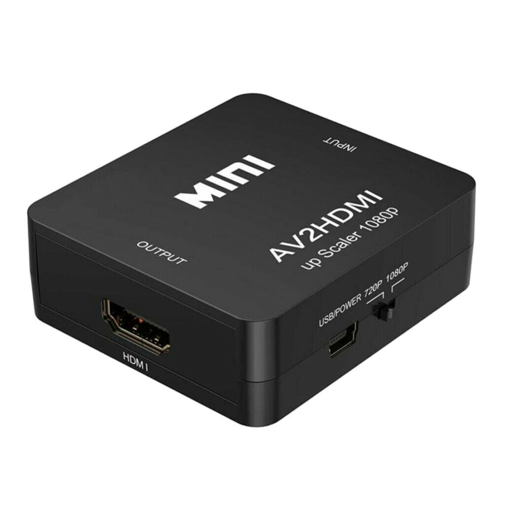 2X  RCA AV to HDMI Converter Composite CVBS Video Adapter 720p 1080p Wii  SNES