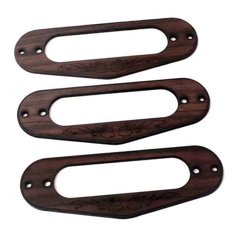 Rosewood Single Coil S Style Pickup Surround Ring Electric Guitar Accessory