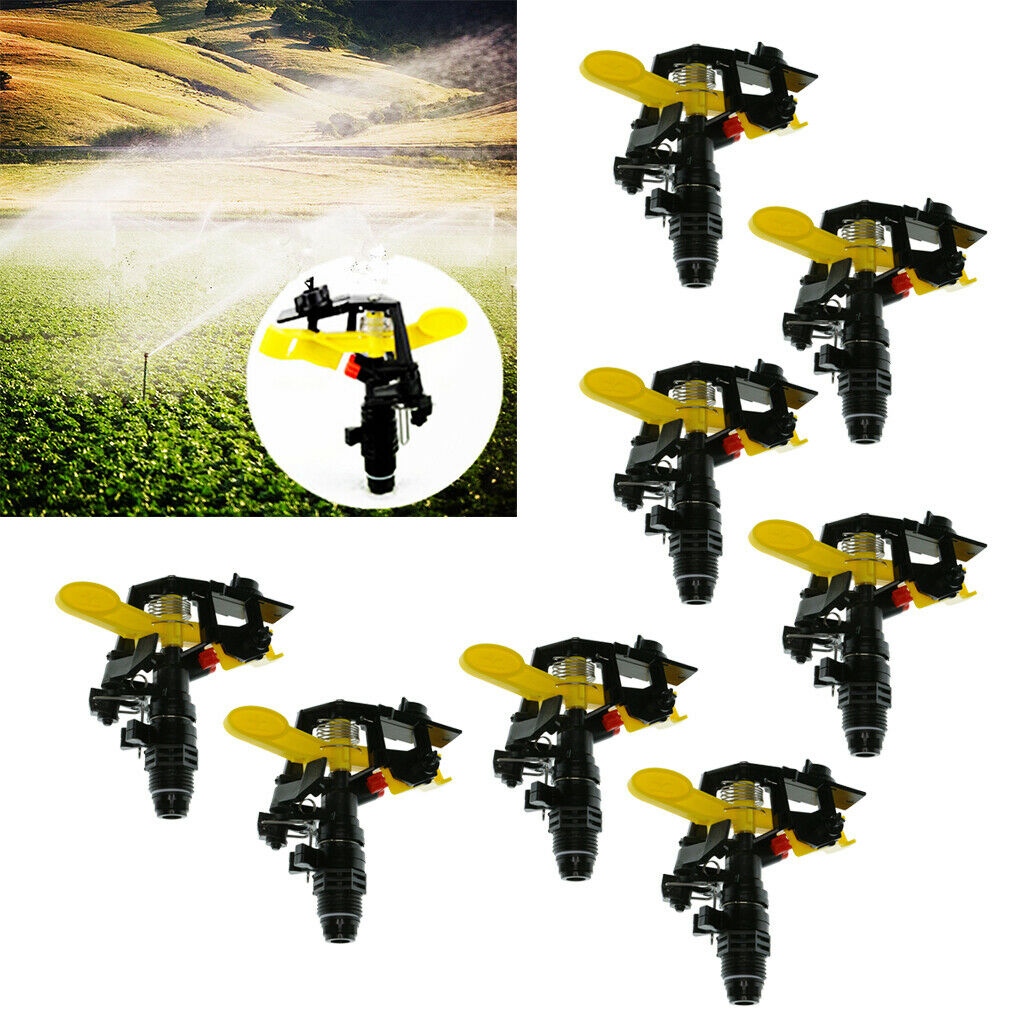8x 1/2inch Plastic Adjustable Garden Watering Head Sprinkler Nozzle DN15