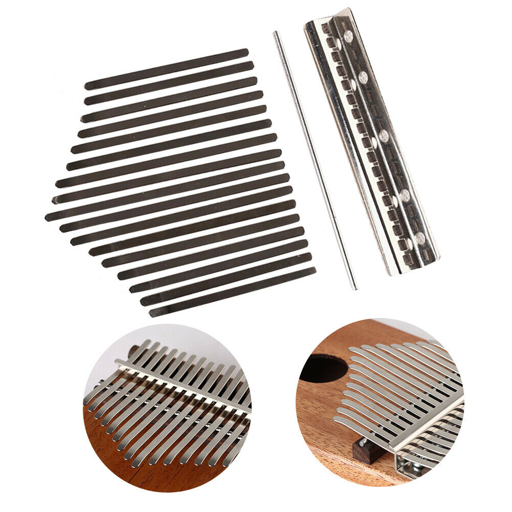 17 Key Kalimba African Mbira Thumb Piano Replacement Keys Instruments Parts