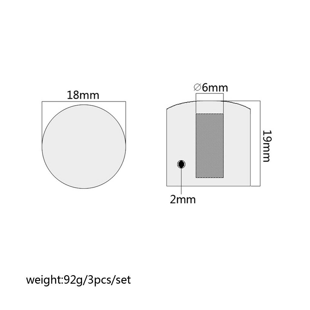 3 Pieces Control Knob Potentiometer Knob Volume Control Tone Volume Knob for