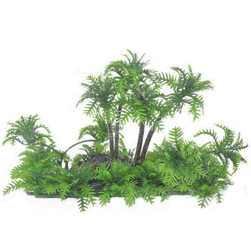 Lifelike Plastic Plants Aquarium Grass Ornament Fish Tank Decorations Non Toxic