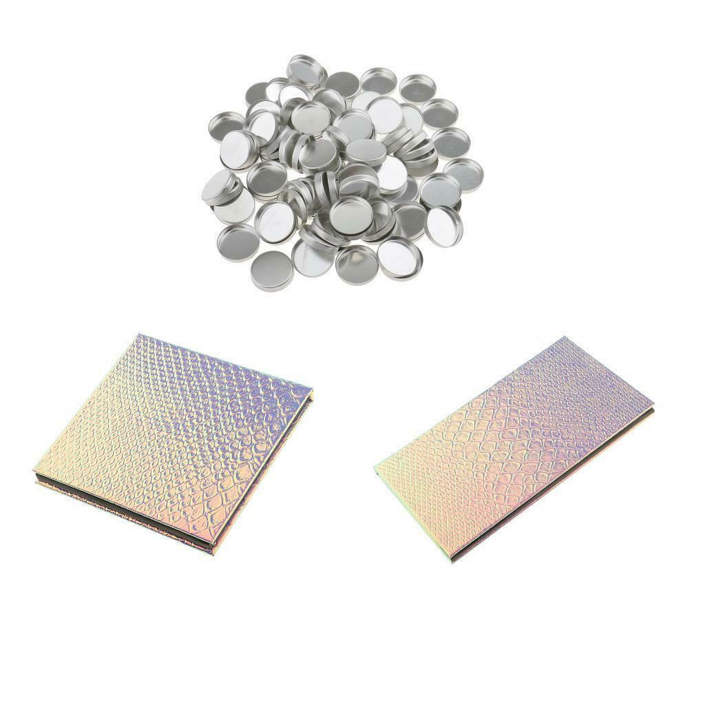 2x Magnetic Makeup Palette Professional Empty Comestic DIY Case Eyeshadow