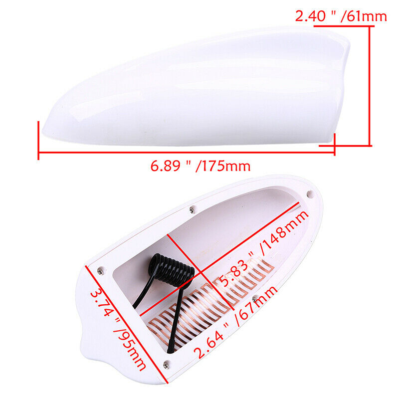 Car Auto Shark Fin Antenna Stereo Cover Signal Radio AM/ FM Aerial Universal