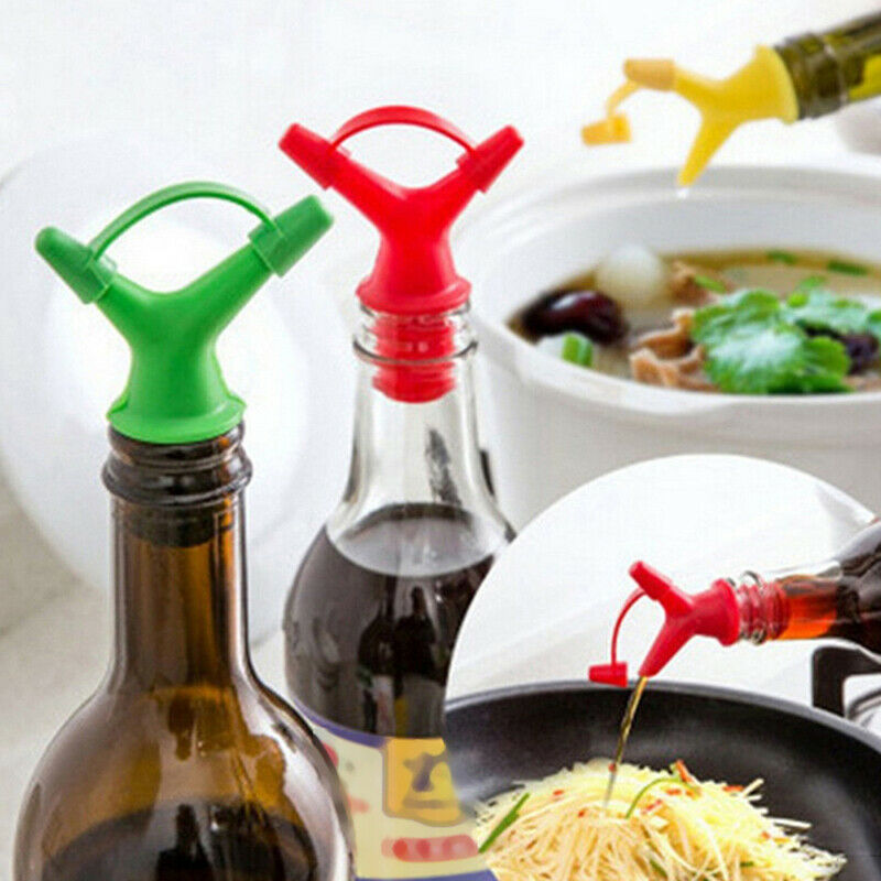 Plastic Oil Bottle Mouth Stopper Sauce Bottles Nozzle Caps Wine Stopper