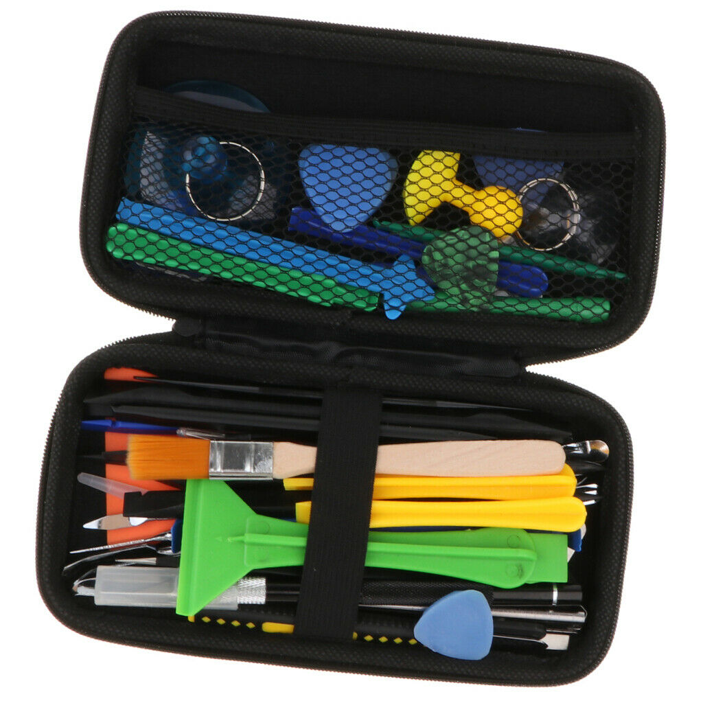 43 In 1 Safe Opening Pry Tool Repair Kit With Spudgers, Knifes, Tweezers,