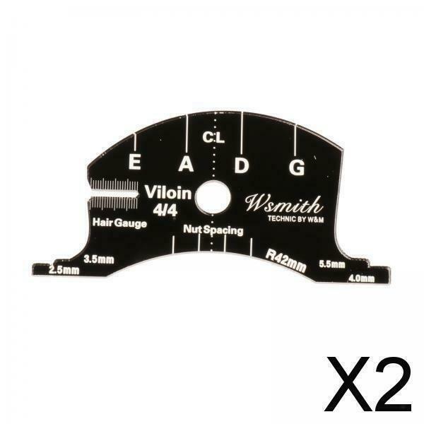 2X Violin Bridge Fingerboard Mold Template Reference Tool for 4-4 Size Violins