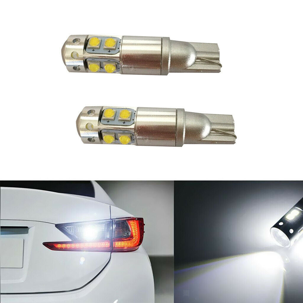 2pcs T10 50W Energy Saving DC9-24V Durable Super Bright Fog Bulb White
