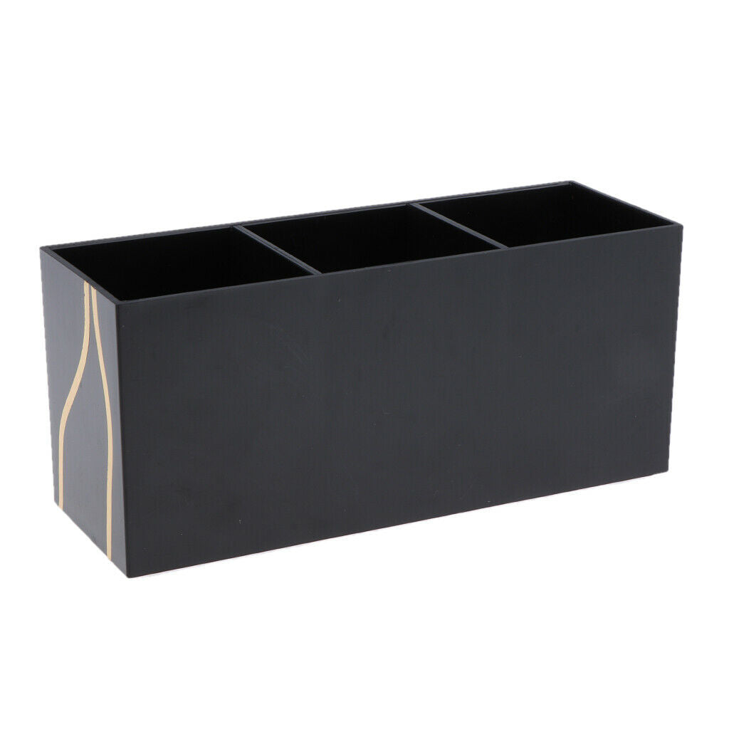 Makeup Brushes Display Holder Storage Container Acrylic Case with 3 Holes