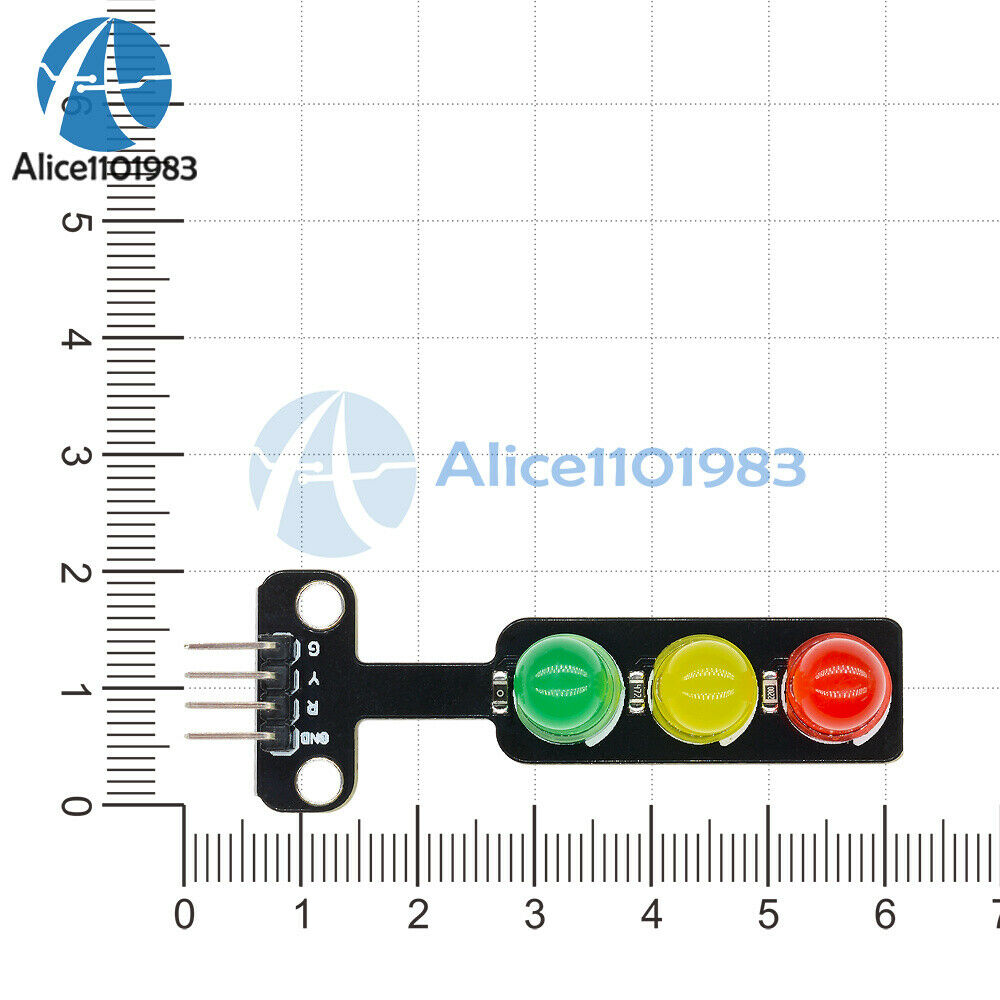 10PCS 5mm 5V LED Traffic Light Digital Signal Output Module Red Green Blue