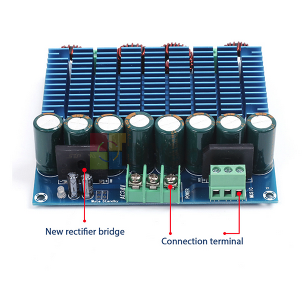 XH-M252 2x420W Digital Power Amplifier Module AC 24V Stereo TDA8954TH Dual Chip