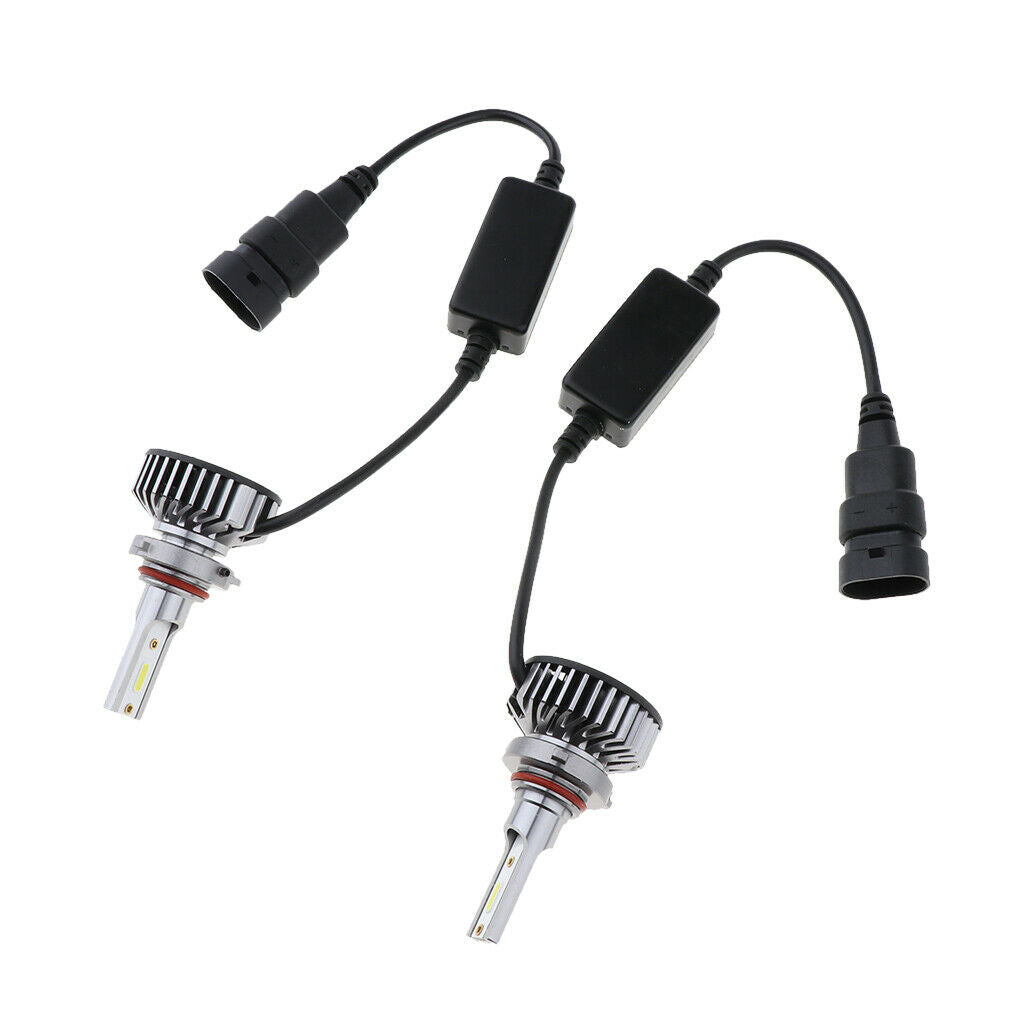 2pcs 8000LM 9006 30W 6500K LED Xenon White Headlight Bulbs High/Low Beam