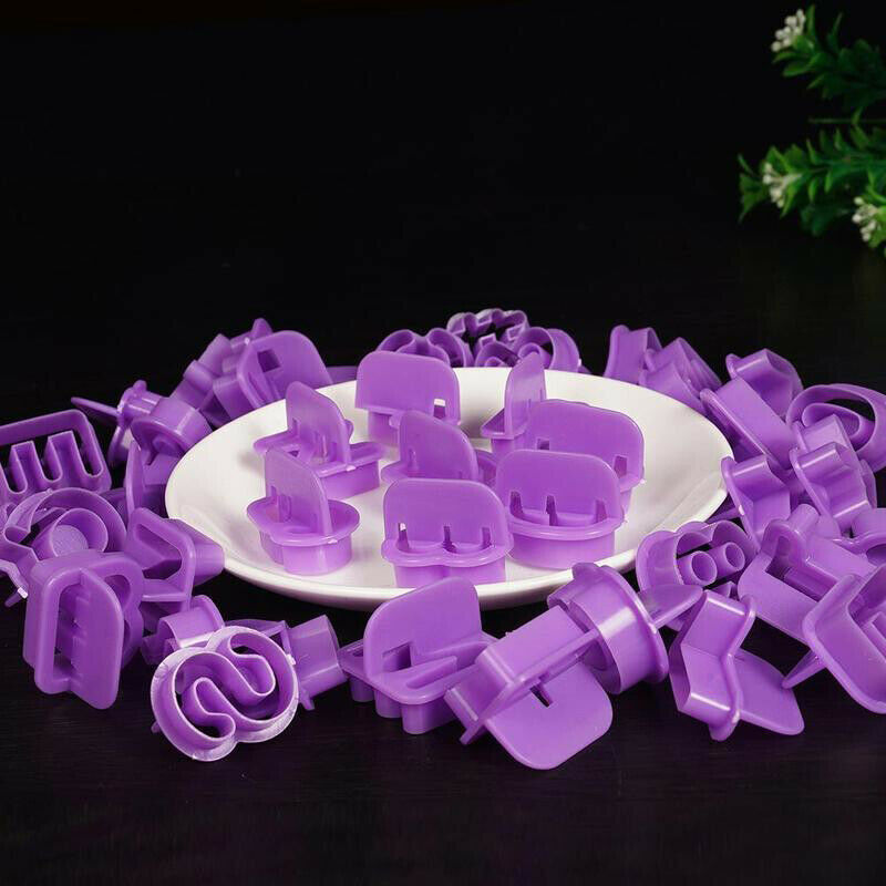 40Pcs Chocolate Moulds Alphabet Letter Cookie Cutters Cake Decorating Molds