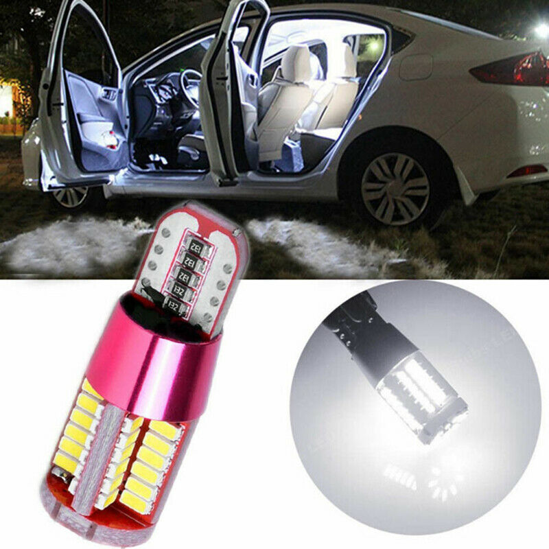 2Pcs T10 57SMD Strobe Blink 3014 LED Canbus Error Free Parking Light Wedg.l8
