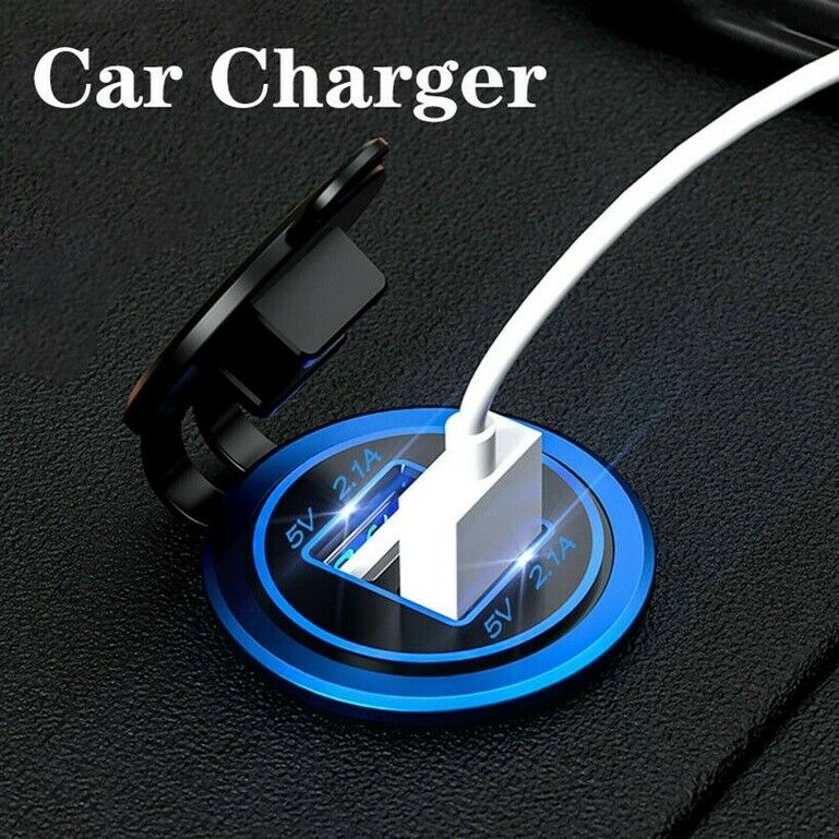 Car Charger Modified Dual USB Mobile Phone Car Fast Charging 12~24v Universal S