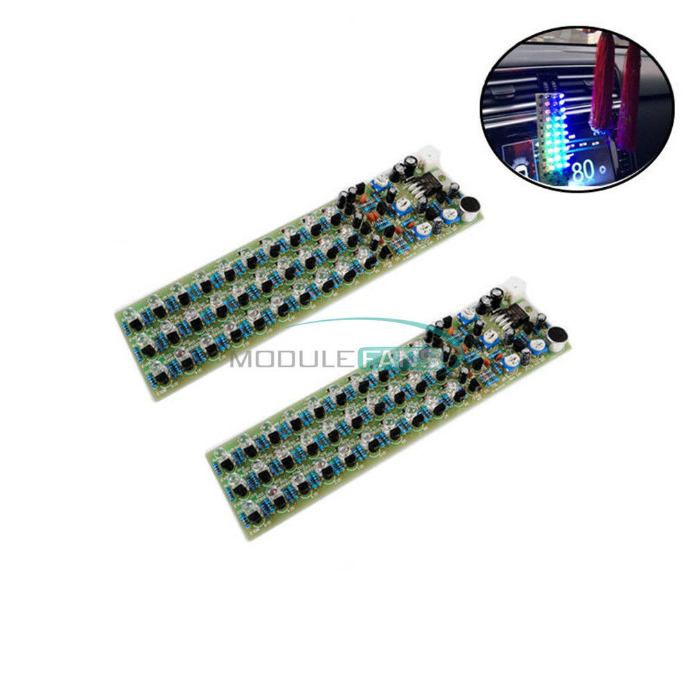 Red/Blue/Green LED Voice Control Level Indicating Electronic Production DIY Kit