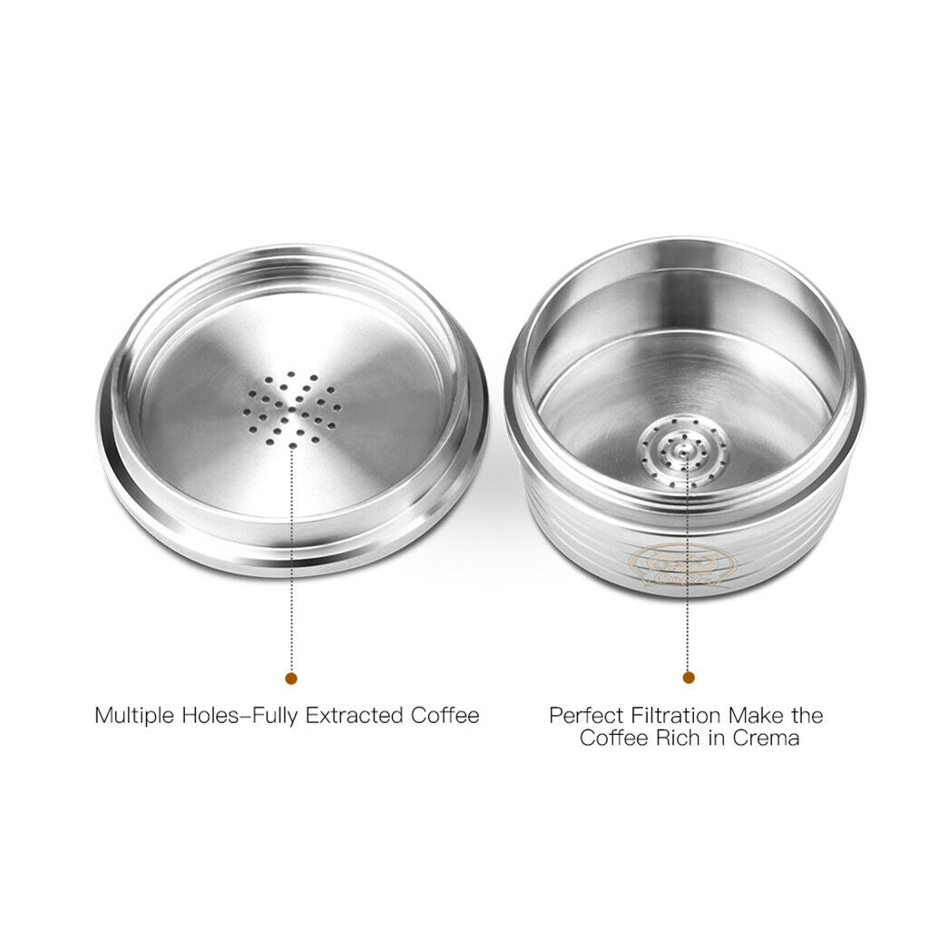 Stainless Steel Coffee Capsule Filter Set 20ml for Delta Q Machine Easy Use