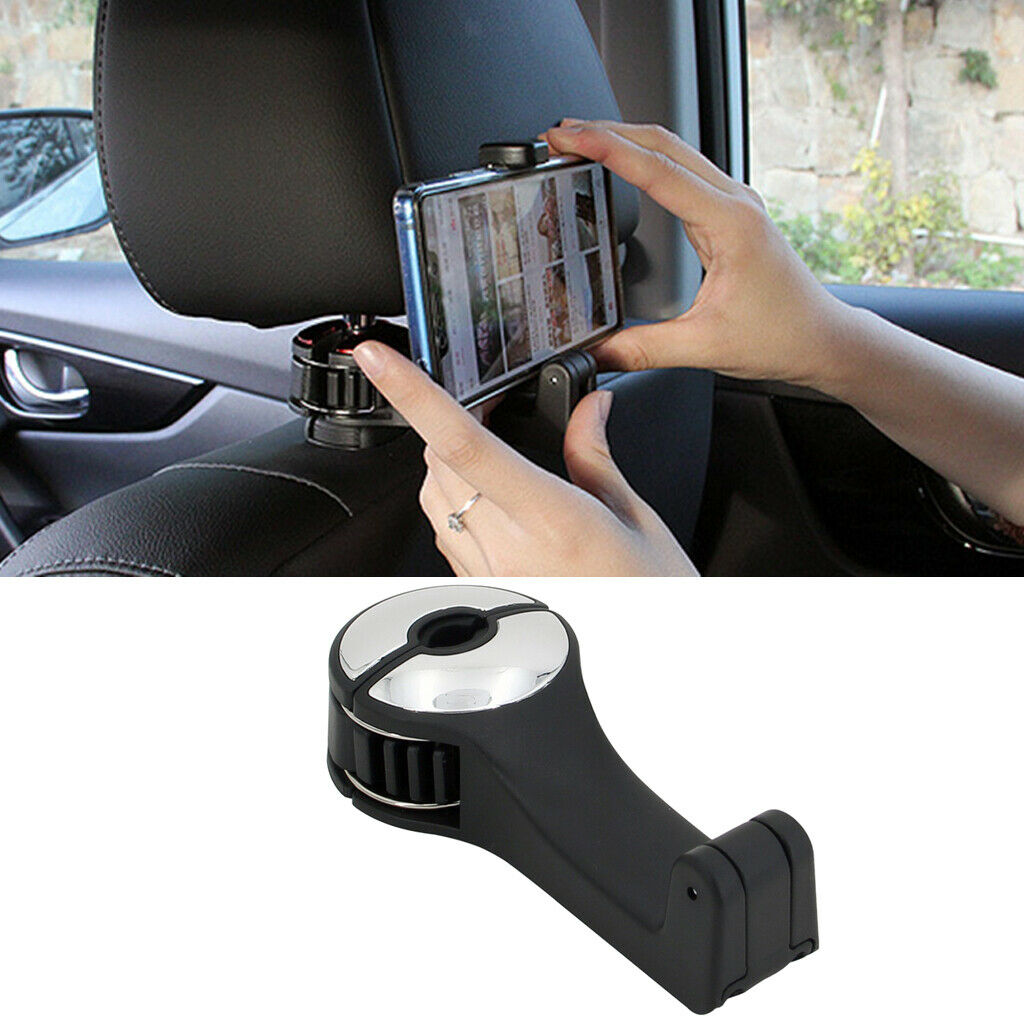 Universal Car Seat Back Hook with Phone Holder Hanger Organizer for Bag
