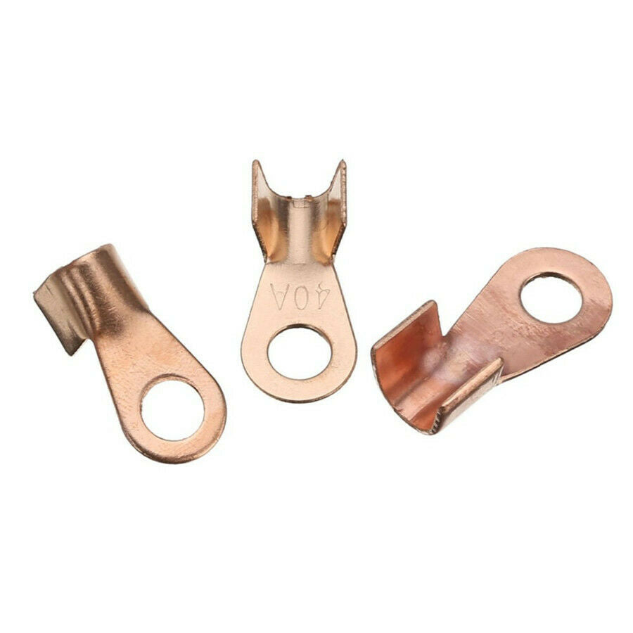 90 Pcs/Box Copper Battery Cable Connector Terminal Open Lugs Wire Terminals Kit