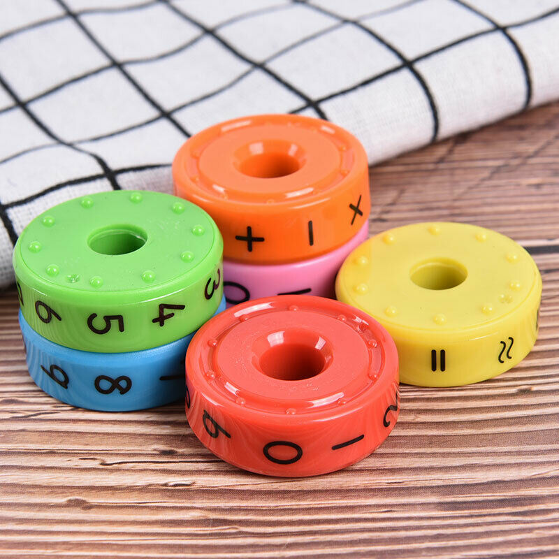 Magnetic Kids Educational Math Numbers DIY Assembling Plastic Toys For Ch.l8