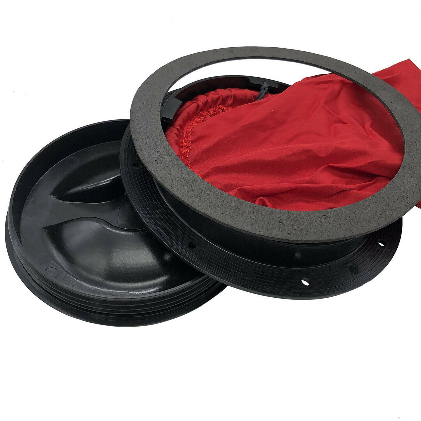 6in Deck Plate Black Hatch Cover + Storage Bag for Marine Boat Kayak Accessories