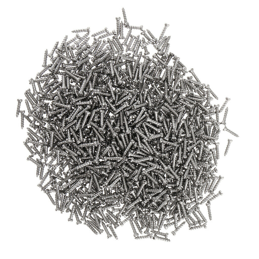 2000x Self Tapping Screw Eyeglass Watch Repair Kits 2x1.4x8mm&2.0x1.4x6.0mm
