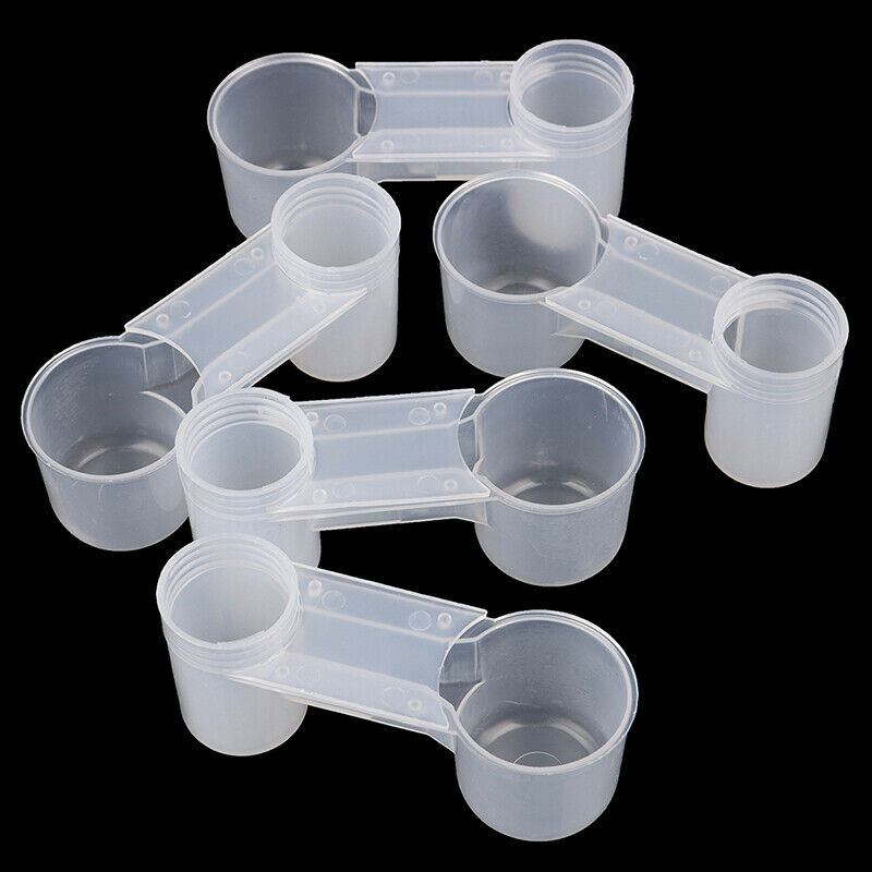 5Pcs Plastic Bird Feeder Clear Water Bottle Drinker Cup for Pigeon BirdJCAUJCDD