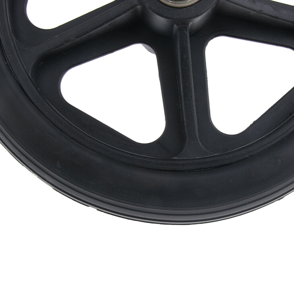 Lots 4 Wheels Caster Solid Tires for Wheelchair w/5/16 Inch Bearing Black