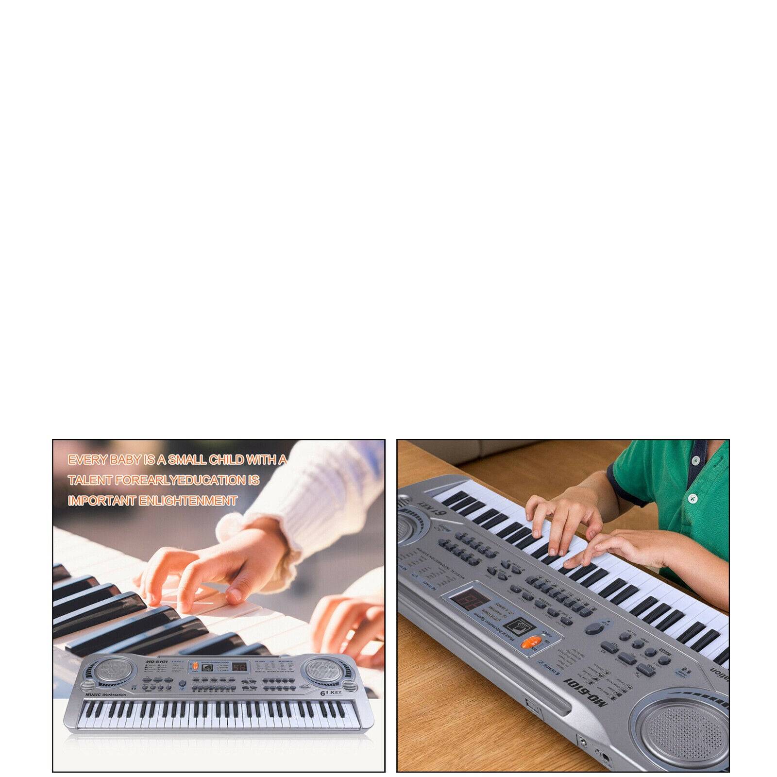 61 Keys Digital Music Electronic Keyboard Key Board Electric Piano Kids Gift