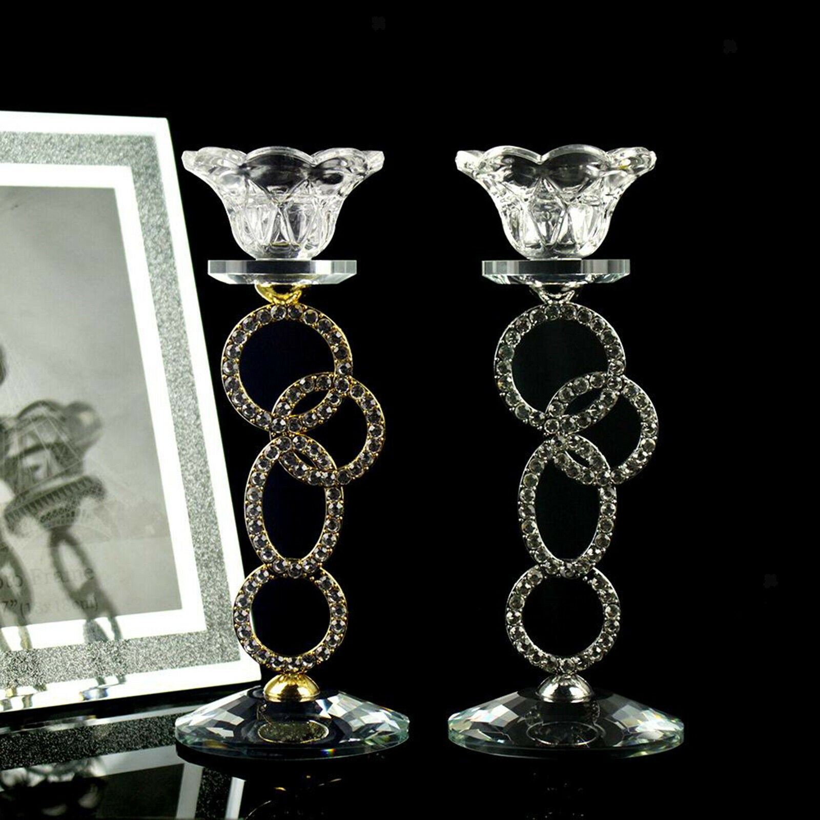 19x7cm Candlestick Stand Wedding Candle Holder Ornaments for Church Temple