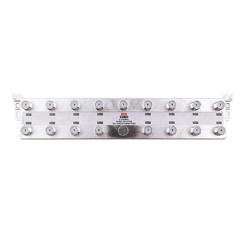 16-Way Splitter Coaxial Antenna RF Satellite Cable TV Signal