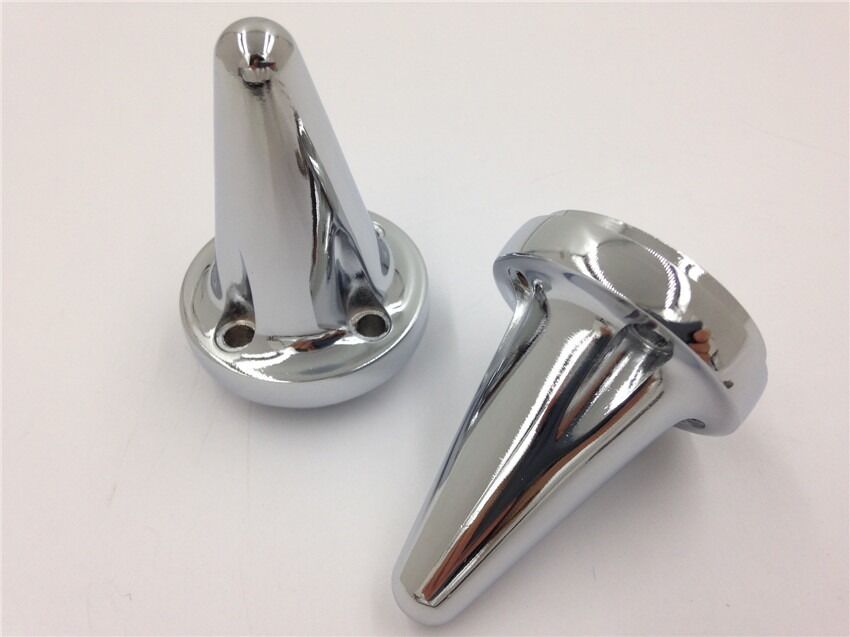 Replacement Motorcycle Spike Bar Ends Stiletto end Caps for ISO Style Hand Grip
