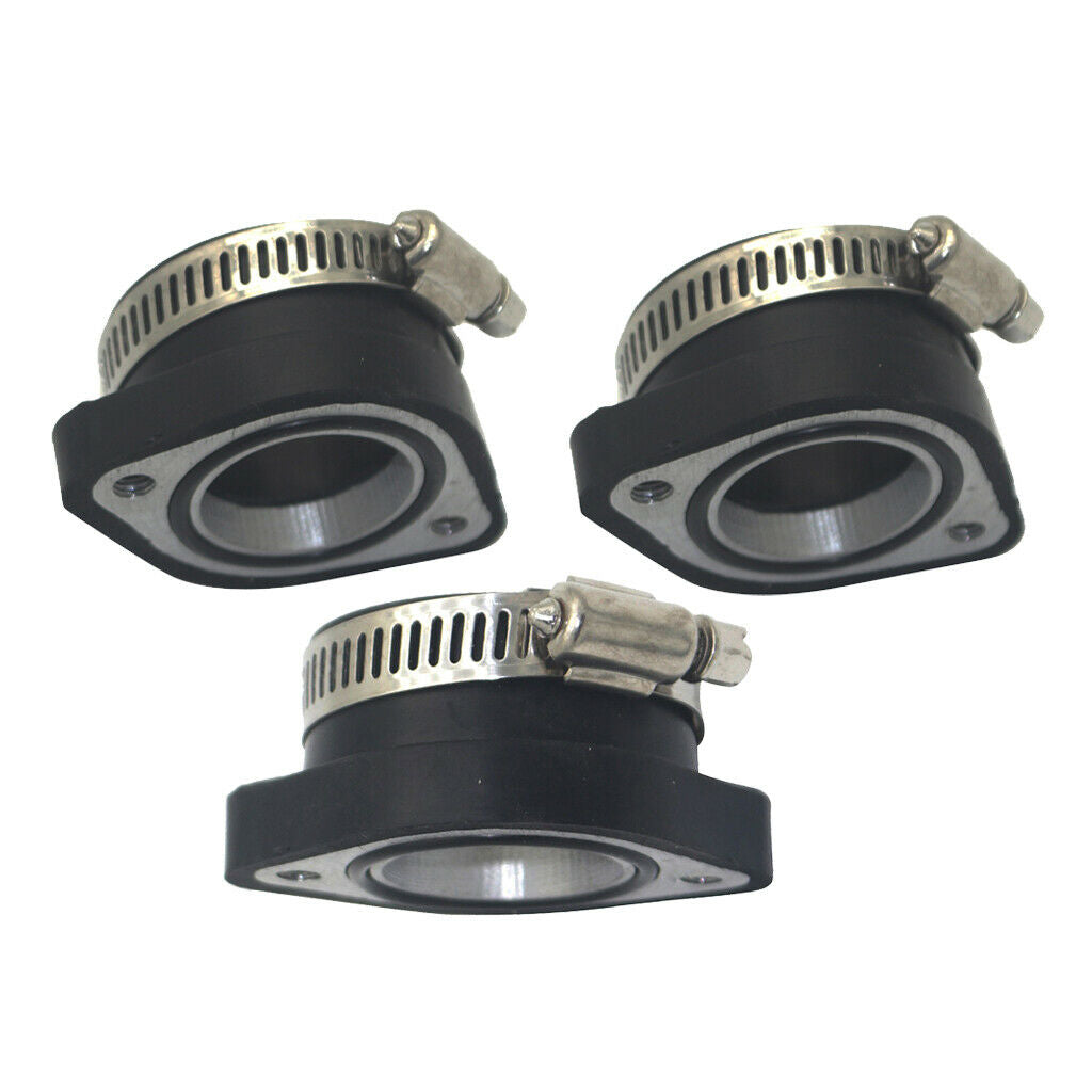 3x Dirt Bike Intake Mainfold Adapter Fit for   VM24 PE24 PE26 PE28 OKO Carb