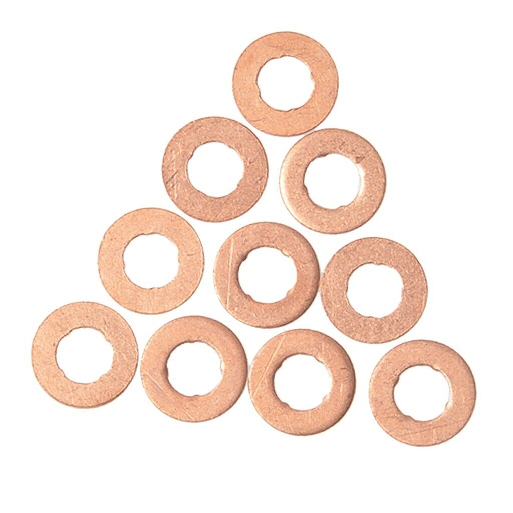 Pack of 10 Fuel Injector Shim Washer For Volvo S60 S80 V70 XC90 2.4D 2.4D5