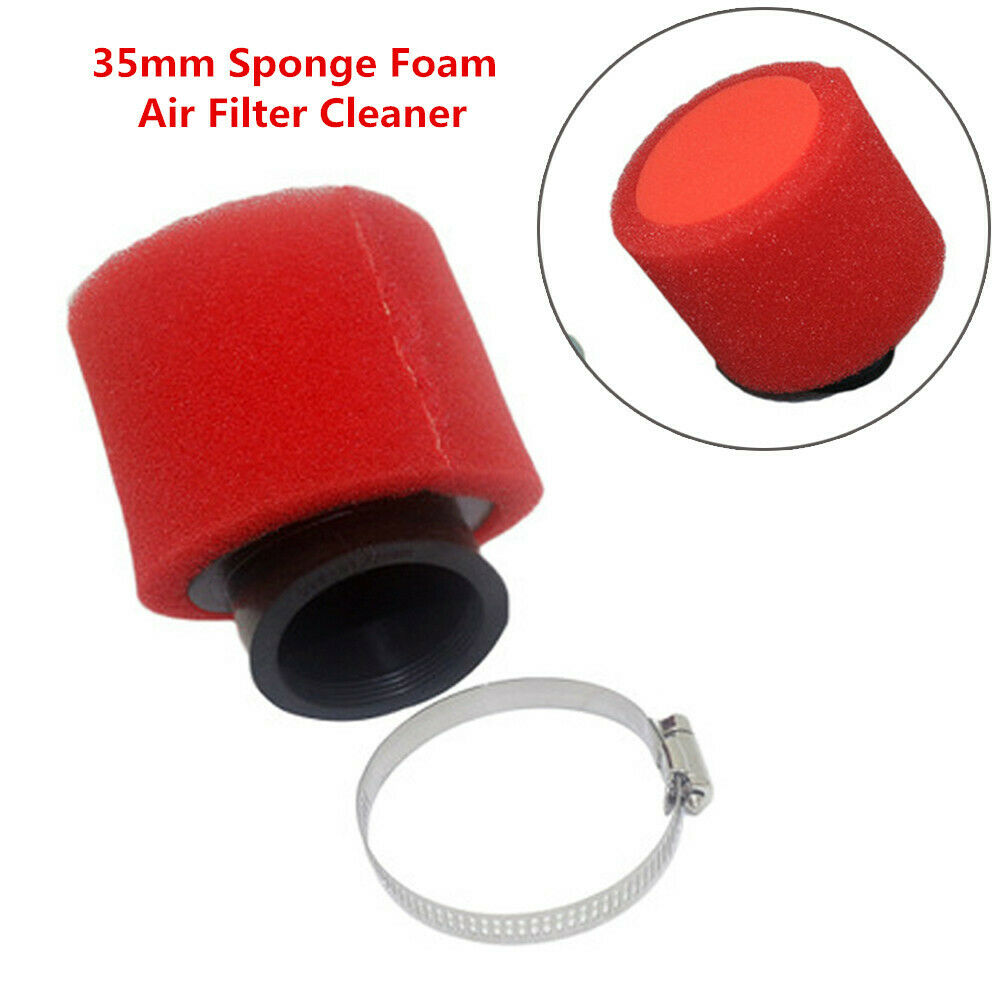 35mm Sponge Foam Air Filter Cleaner Bent Neck For 50 70 90 110CC Motorcycle Well