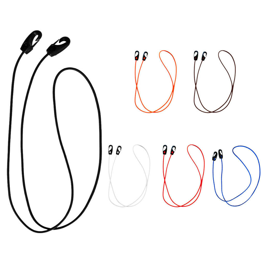 Replacement Elastic Shock Cord Bungee Rope with Hooks for Kayak Boat Black
