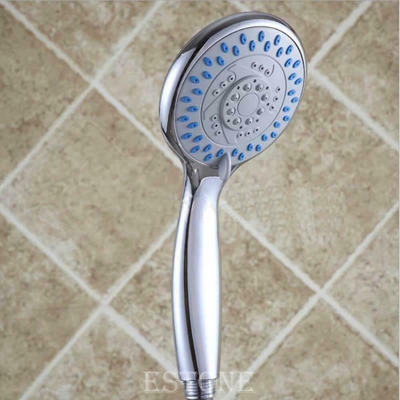 3 Mode Function Chrome Home Bathroom Universal Spray Anti-limescale Shower Head