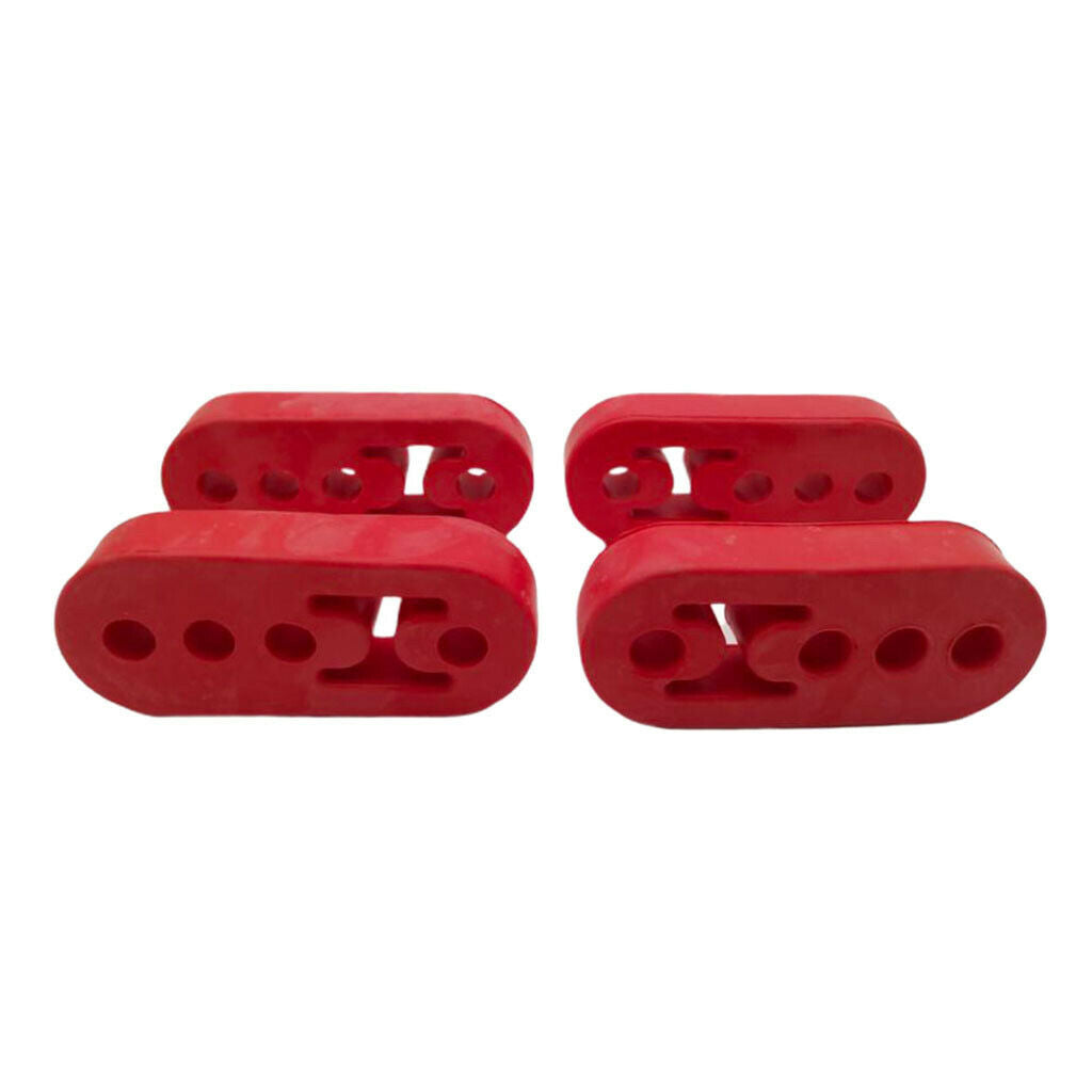 4pcs Universal Car Exhaust Mounting Bracket Hanger Repair Rubber 4 Holes