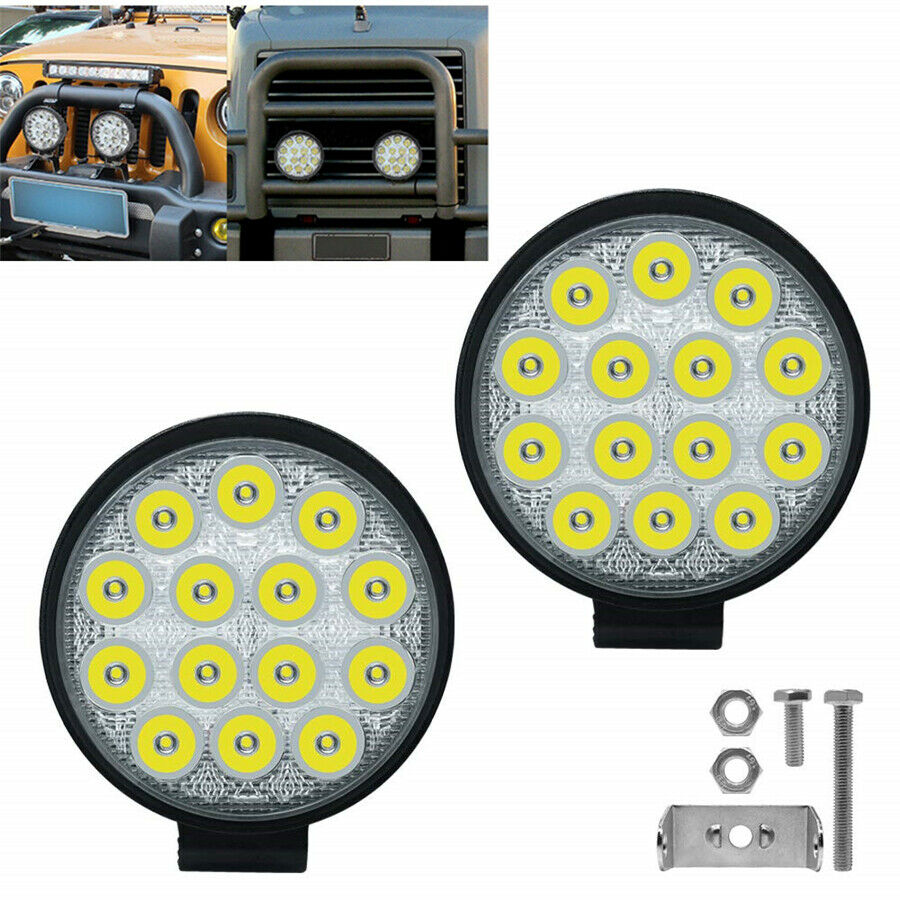 4.5 Inch 70W LED Work Light Bar Spot Pods Driving Fog Off road 4WD Offroad Lamp