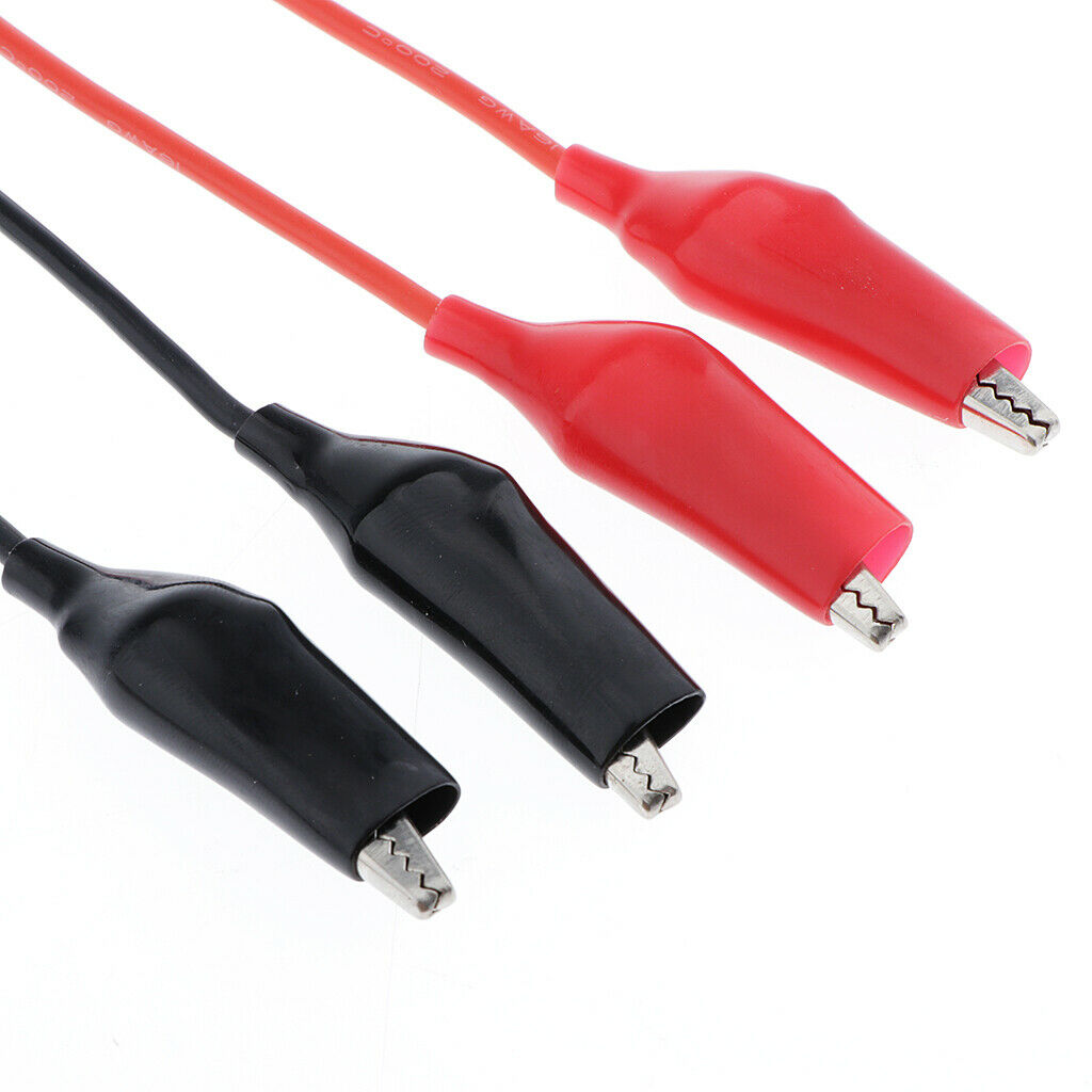 Set of 4 Tinned Tail Clamp Clip Wire Connective Silicone 12cm Dual Color Kit